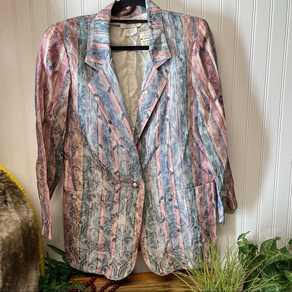 NWT Vintage 80s Ninon De Lenclos Blazer Size Med